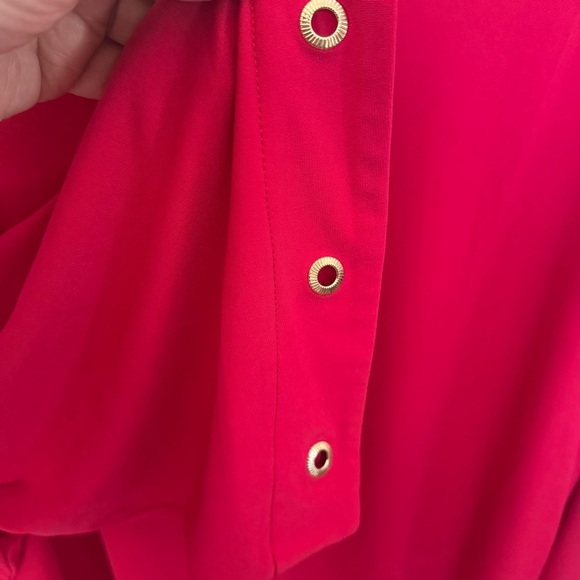 Susan Graver Liquid knit top Fuscia Pink 3X 3/4 Sleeve women’s - Picture 3 of 6